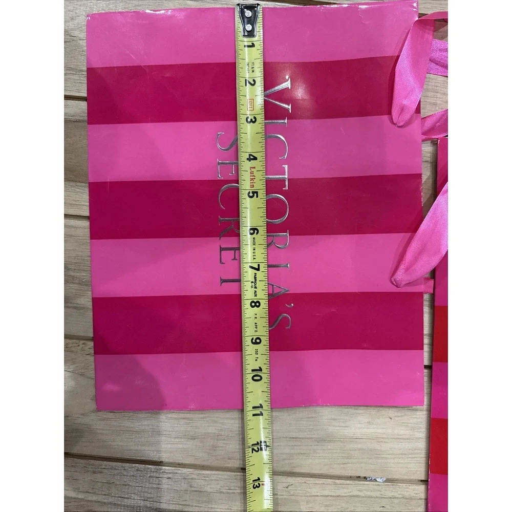 Victoria's Secret Gift Bag Gift Box Lot 25 Pc Small Medium Assorted Pink Striped